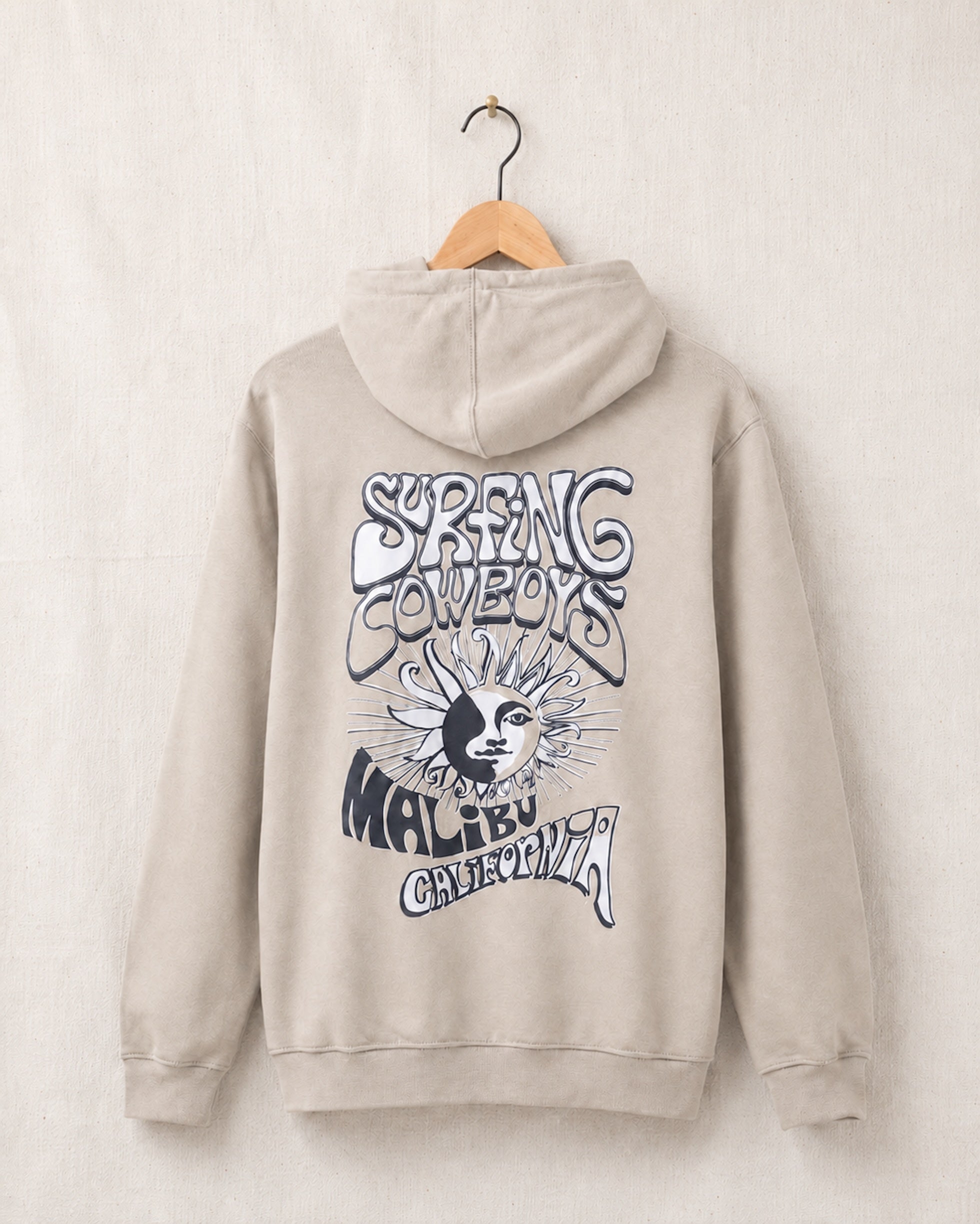 Lowrider Sun Mono Pullover Hoodie – Tan