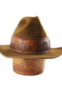 Mad Jack 1970s Custom Resistol Leather + Python Western Hat (Size 7.5)