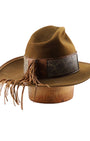 Mad Jack 1970s Custom Resistol Leather + Python Western Hat (Size 7.5) side rear