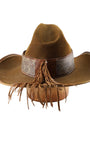 Mad Jack 1970s Custom Resistol Leather + Python Western Hat (Size 7.5) Back