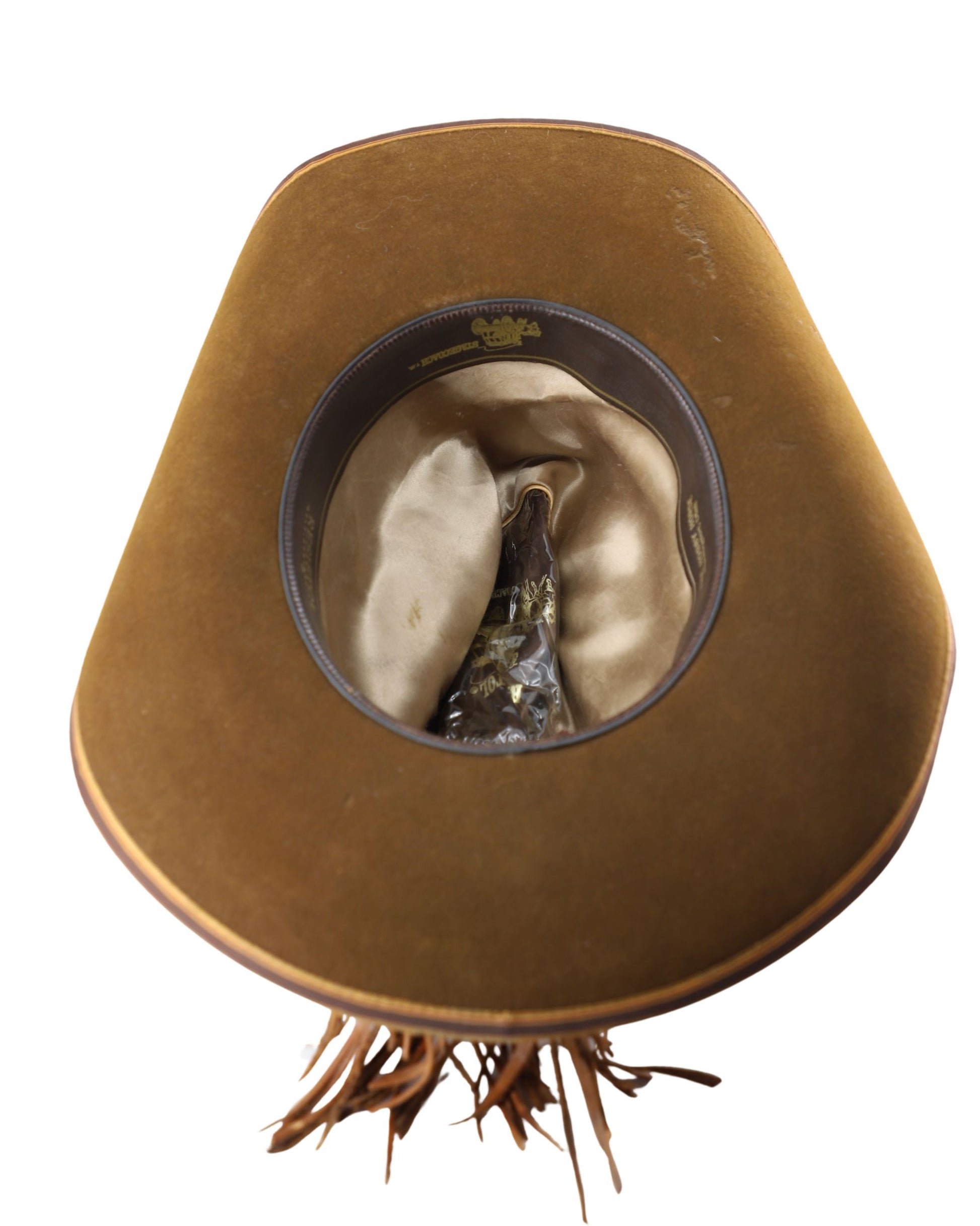Mad Jack 1970s Custom Resistol Leather + Python Western Hat (Size 7.5) underneath