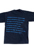 Vintage 1993 Megadeth Countdown to Extinction T-shirt with full color graphic on front and lyrics printed on back. Back View.