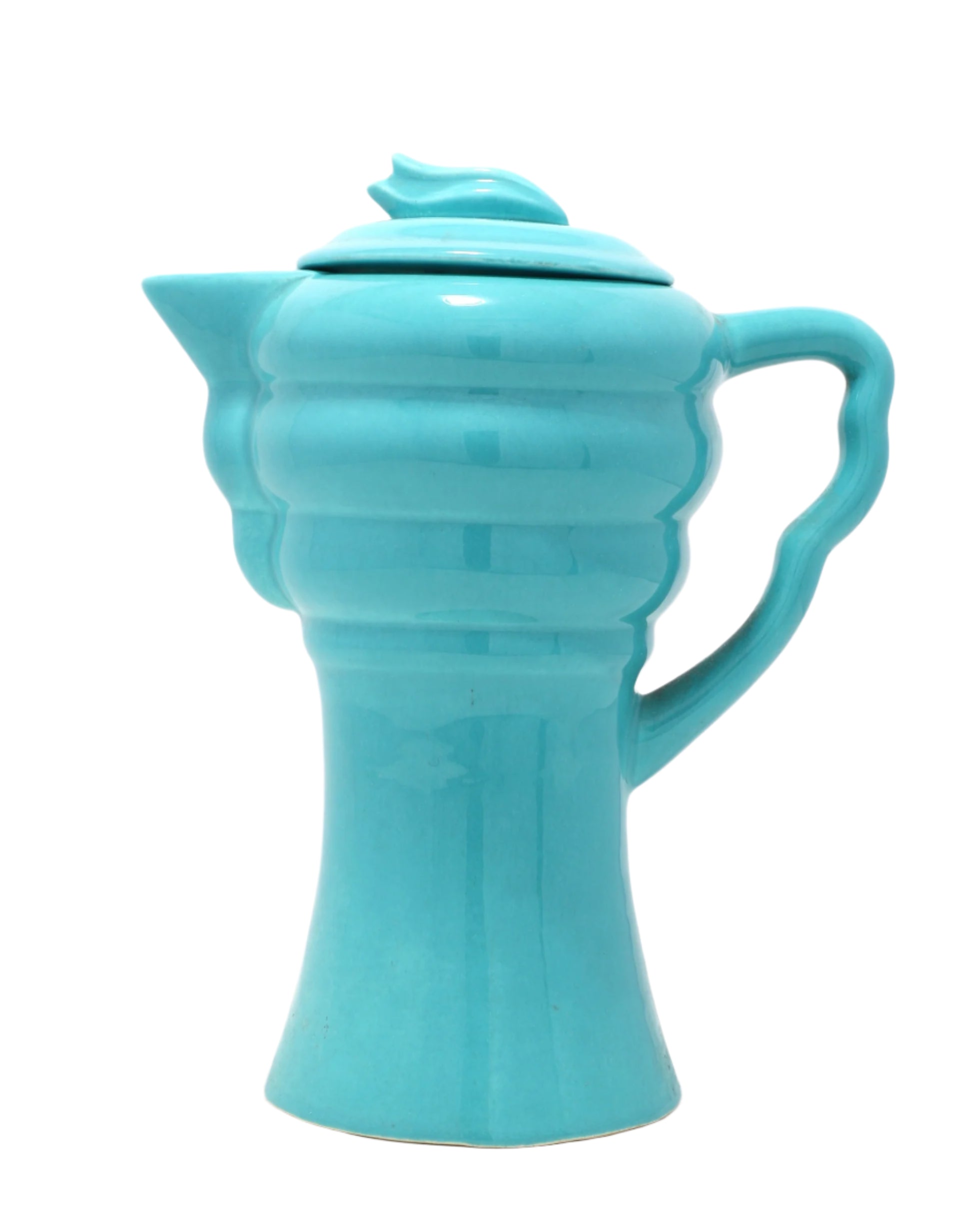 Metlox Series 200 Poppytrail Coffee Carafe Pot Turquoise 10 inch.