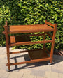 Midcentury Bar Cart Tea Trolley with Removable Trays Teak 1960s Denmark