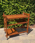 Midcentury Bar Cart Tea Trolley with Removable Trays Teak 1960s Denmark