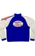 Back view of Miss America Air Race Team jacket with large embroidered P-51 graphic and bold team lettering.