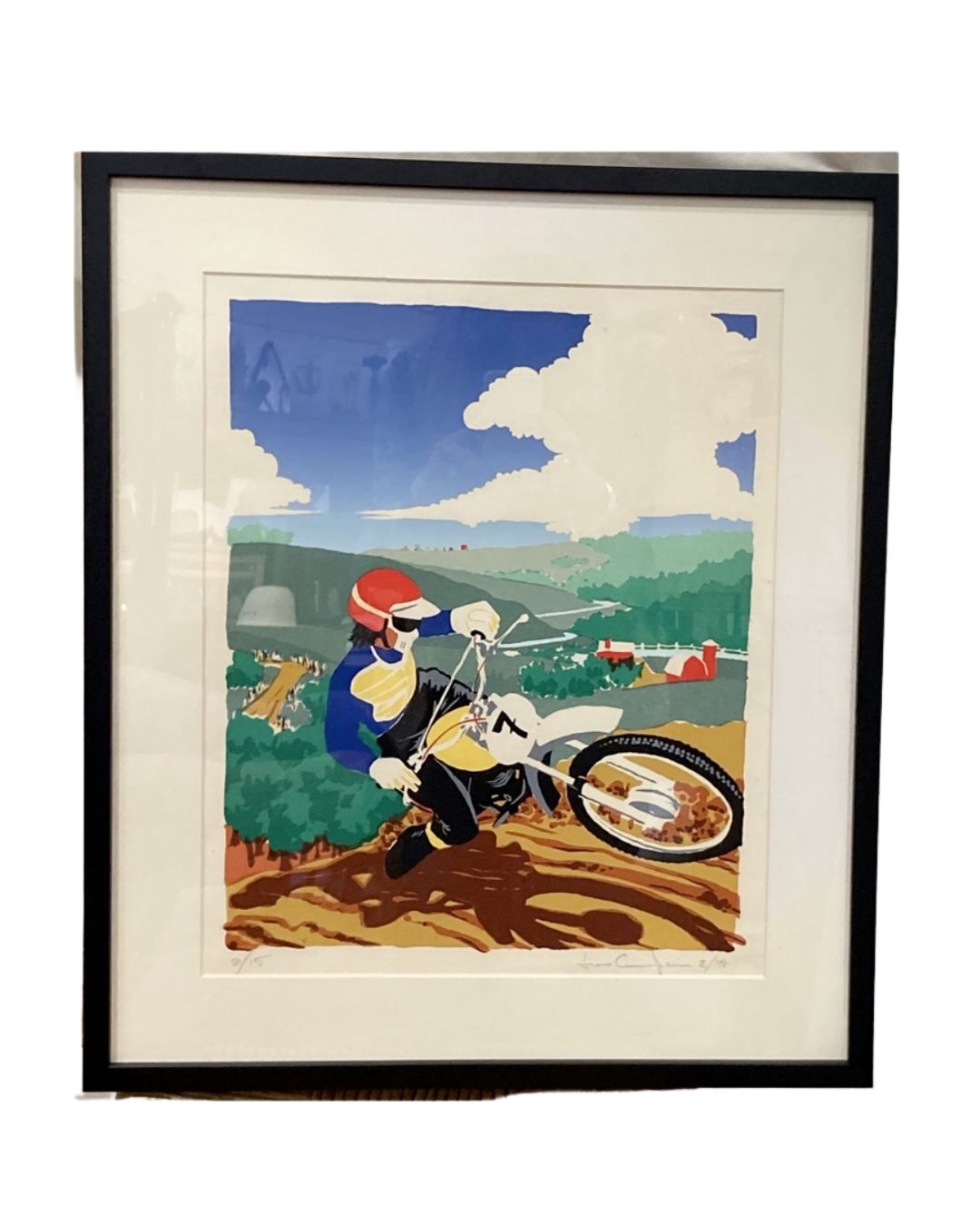 MotoCross Screen Print 1979 Signed Numbered 8/15