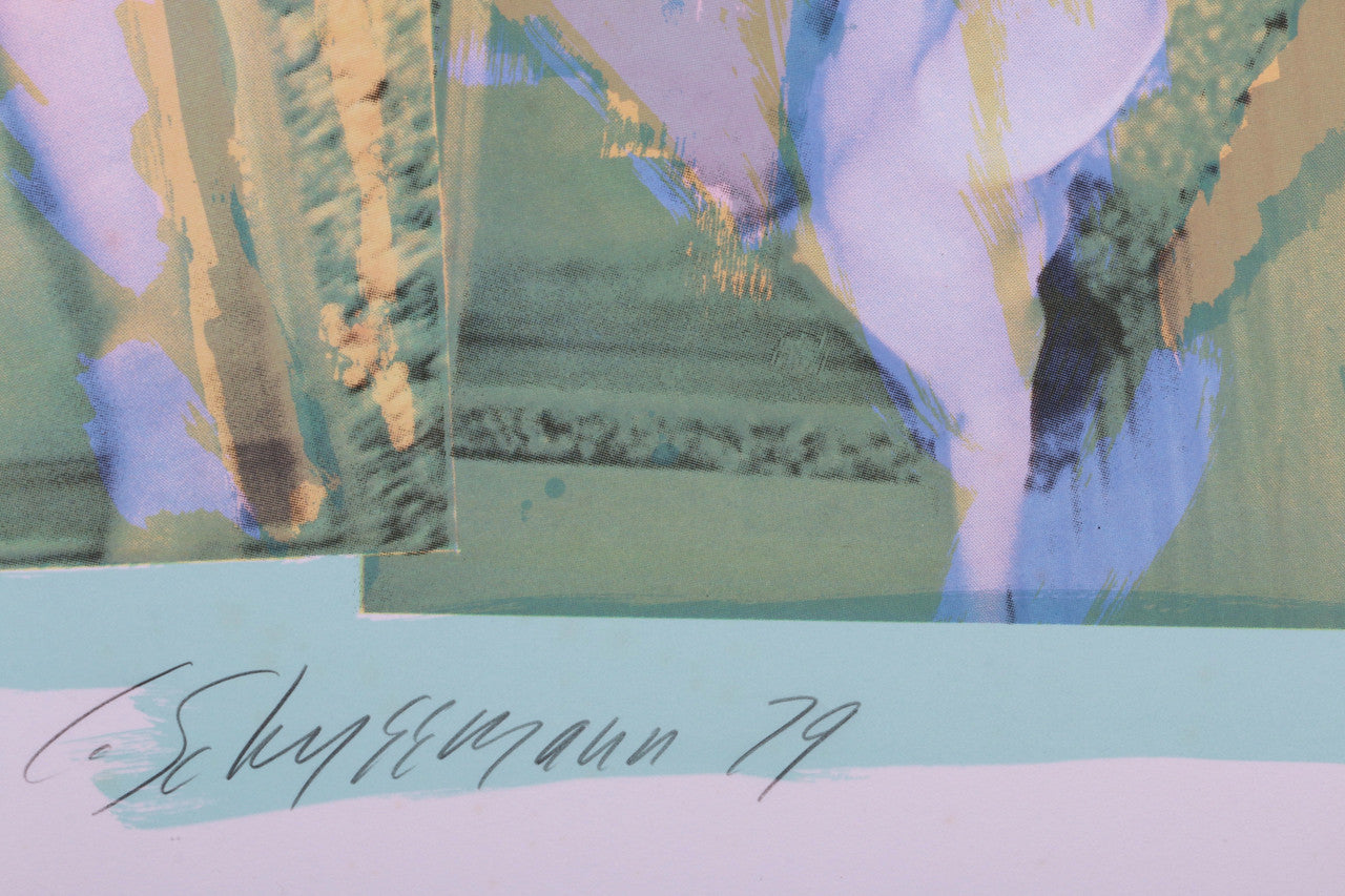 Museum Sarcophagus by Carolee Schneemann – Limited Edition Screen-Print Close Up Signature