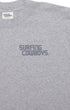 New Surfing Cowboys Logo Heather Grey Back Front Up
