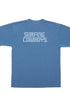 New Surfing Cowboys Logo Washed Blue Back View
