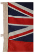 Original Antique White Squadron Flag of the Royal Navy, Great Britain (1801–1864) Close Up 1