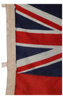 Original Antique White Squadron Flag of the Royal Navy, Great Britain (1801–1864) Close Up 1