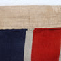Original Antique White Squadron Flag of the Royal Navy, Great Britain (1801–1864) Close Up 2
