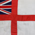 Original Antique White Squadron Flag of the Royal Navy, Great Britain (1801–1864) Close Up Center View