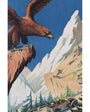 Original Vintage PLM Railway Travel Poster Route des Alpes et du Jura 1920s Close 4