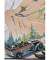 Original Vintage PLM Railway Travel Poster Route des Alpes et du Jura 1920s Close Up 6