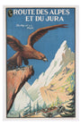 Original Vintage PLM Railway Travel Poster Route des Alpes et du Jura 1920s