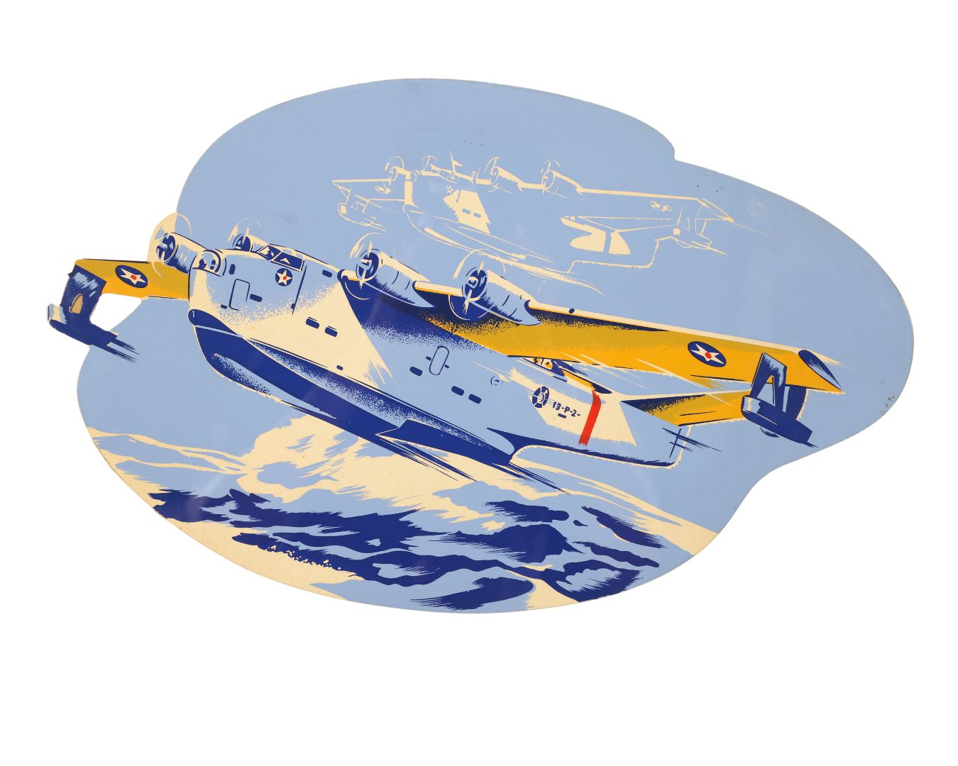 Authentic Vintage PBY Catalina Screen Print – Tribute to Southern California Aviation History