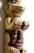 Pacific Northwest 1957 Hand Carved and Painted Totem Middle Layer of Totem View
