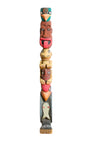 Pacific Northwest 1957 Hand Carved and Painted Totem Full View