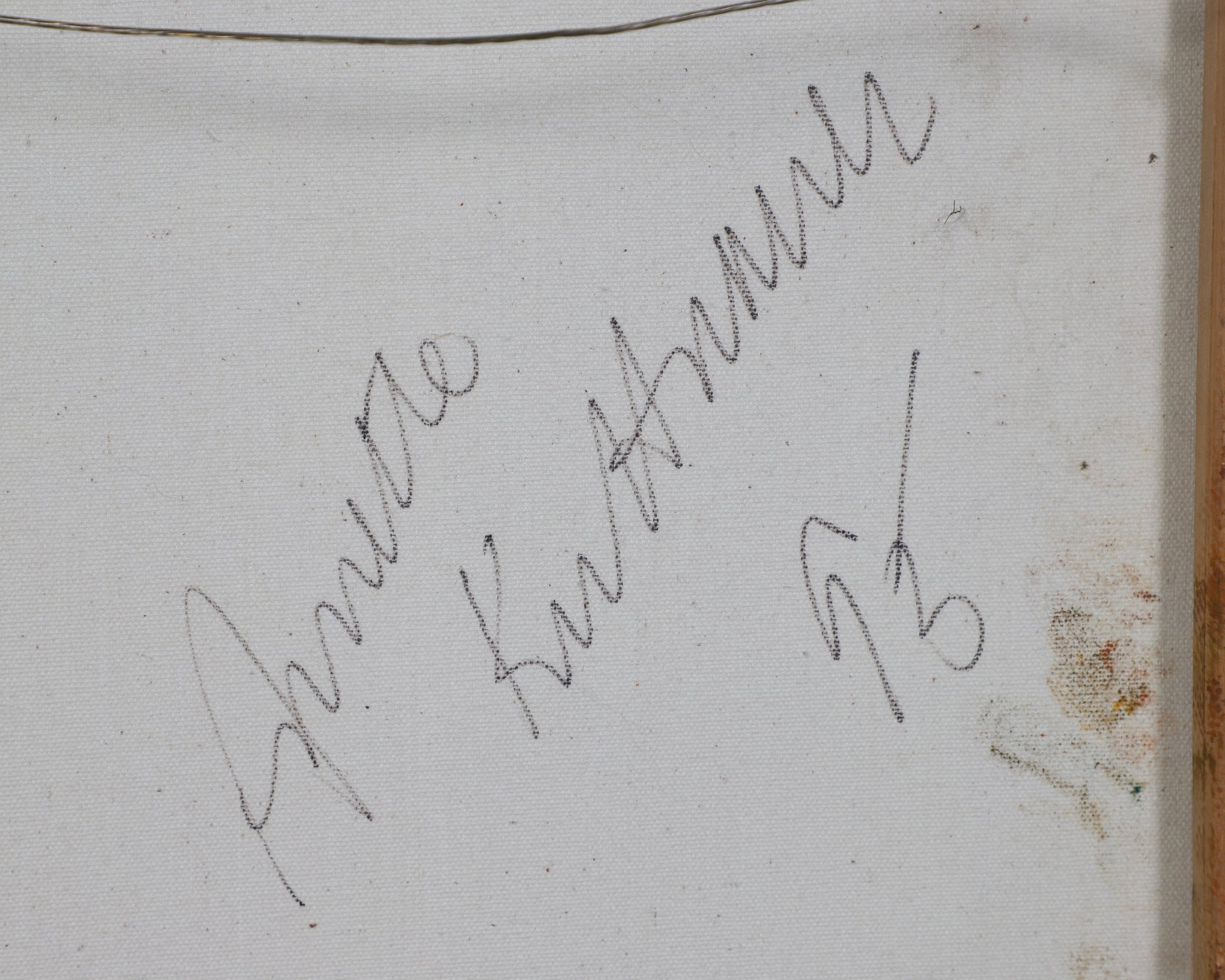 Passion by Annette Kuttnauer Oil on Canvas Back Of Canvas With Sigature