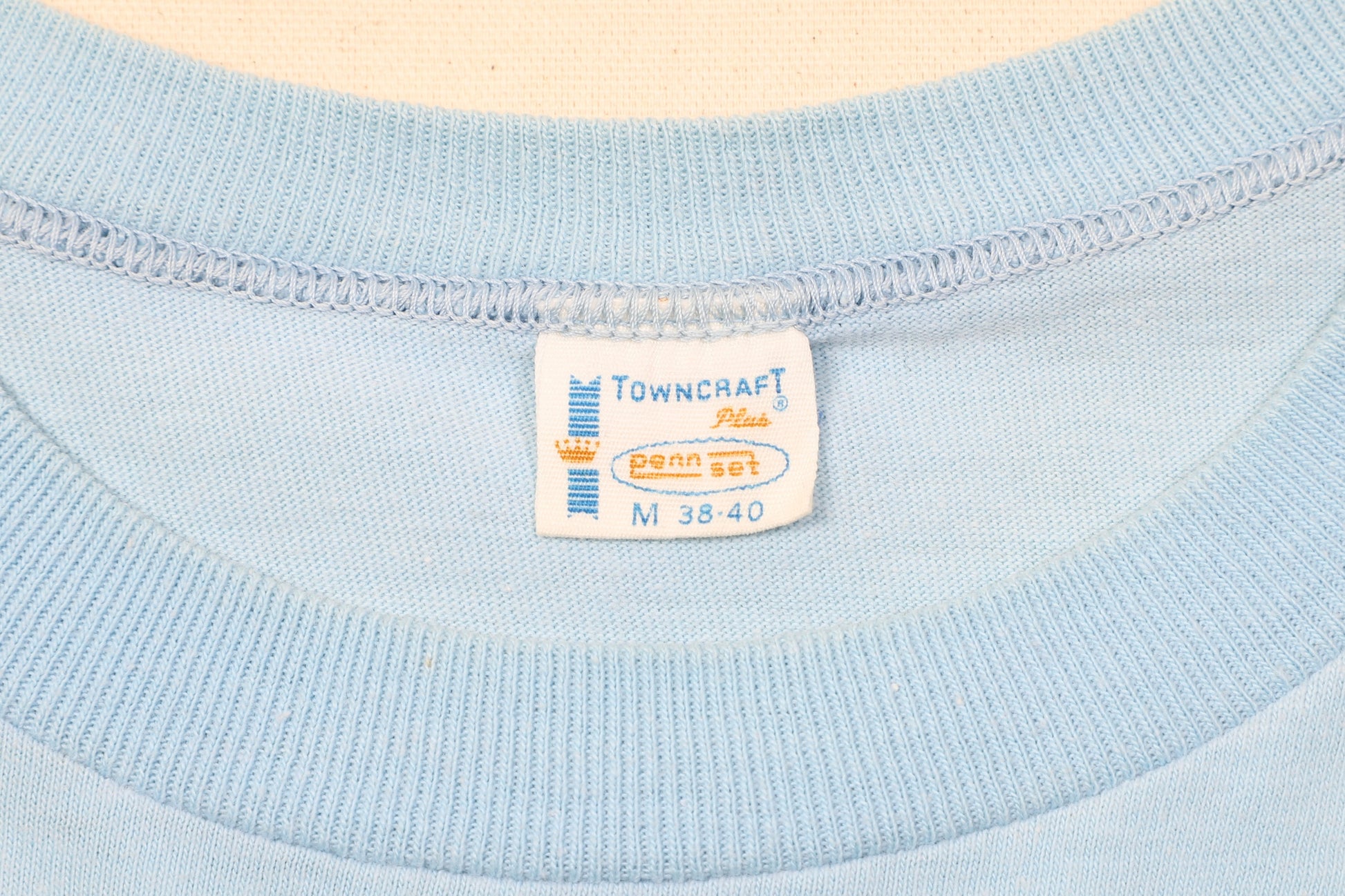 Pat's Ski & Sport Shop T-Shirt M Blue 1960s USA Collar & Tag