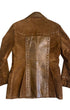 Front view of 1970s Pioneer Wear women's suede and leather jacket.
