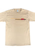 Porsche 914 T-Shirt 1970s - Beige Red Yellow - Medium USA Front of Tee.