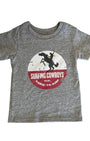 Rarin to Surf Infant T-Shirt Heather Grey