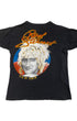 Back of 1979 Rod Stewart U.S. Tour T-shirt with portrait and gold script text.