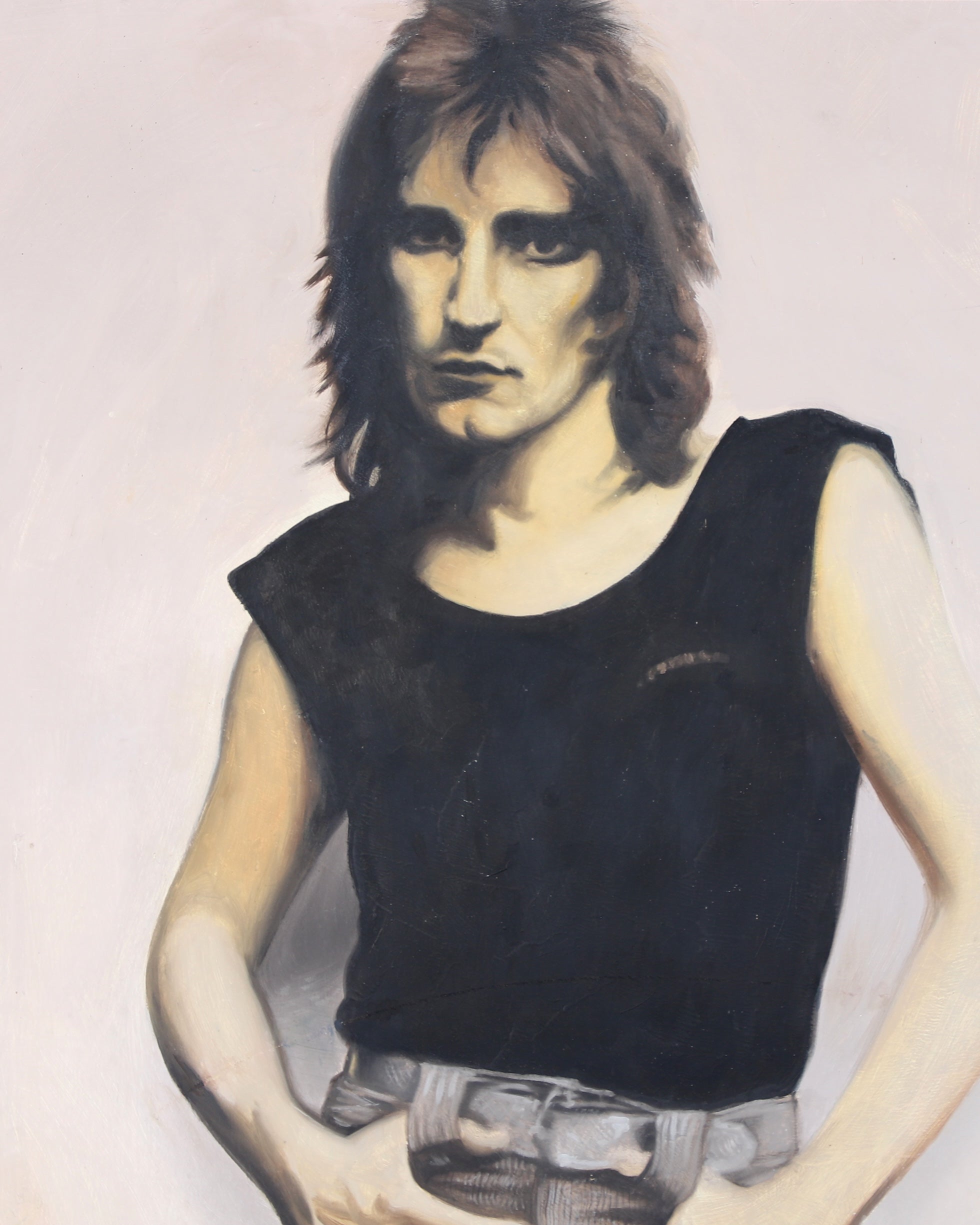 Rod Stewart Painting Original 1970s