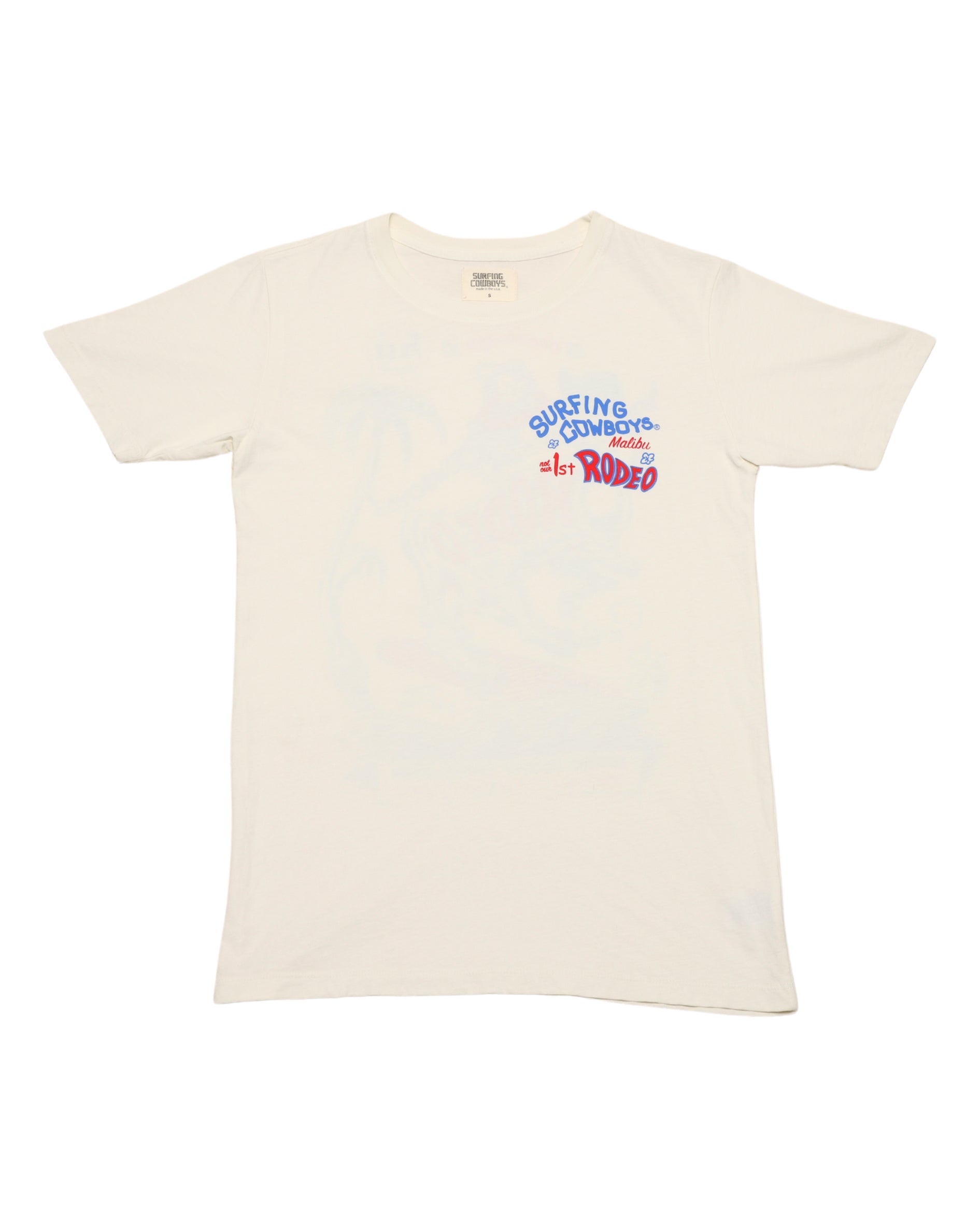 Rodeo Adult T-Shirt Cream Front