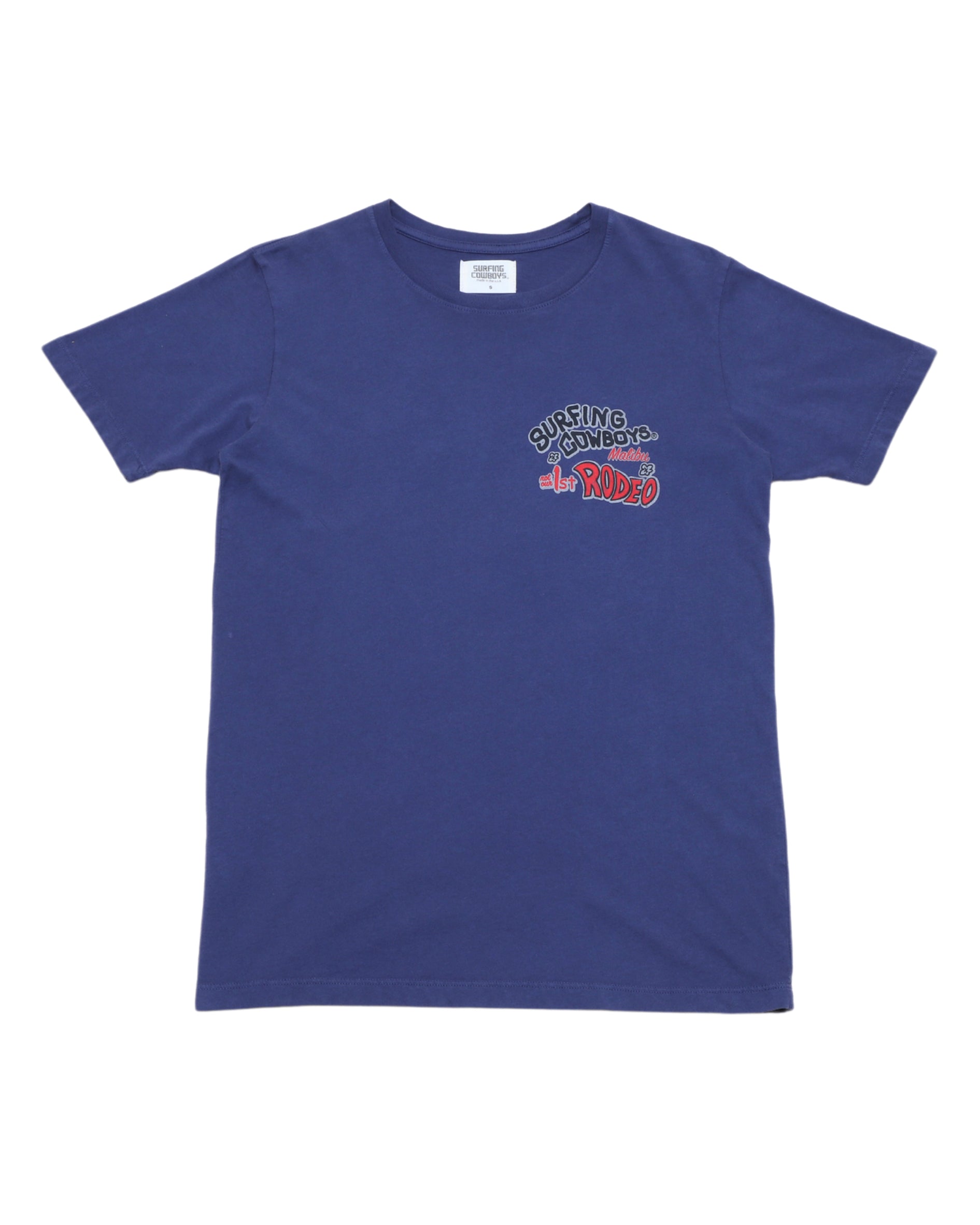 Rodeo Adult T-Shirt Washed Navy Front