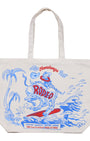 Surfing Cowboys Rodeo Tote Bag Made in California.