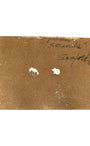 Artist signature and year on back of Sanford painting.