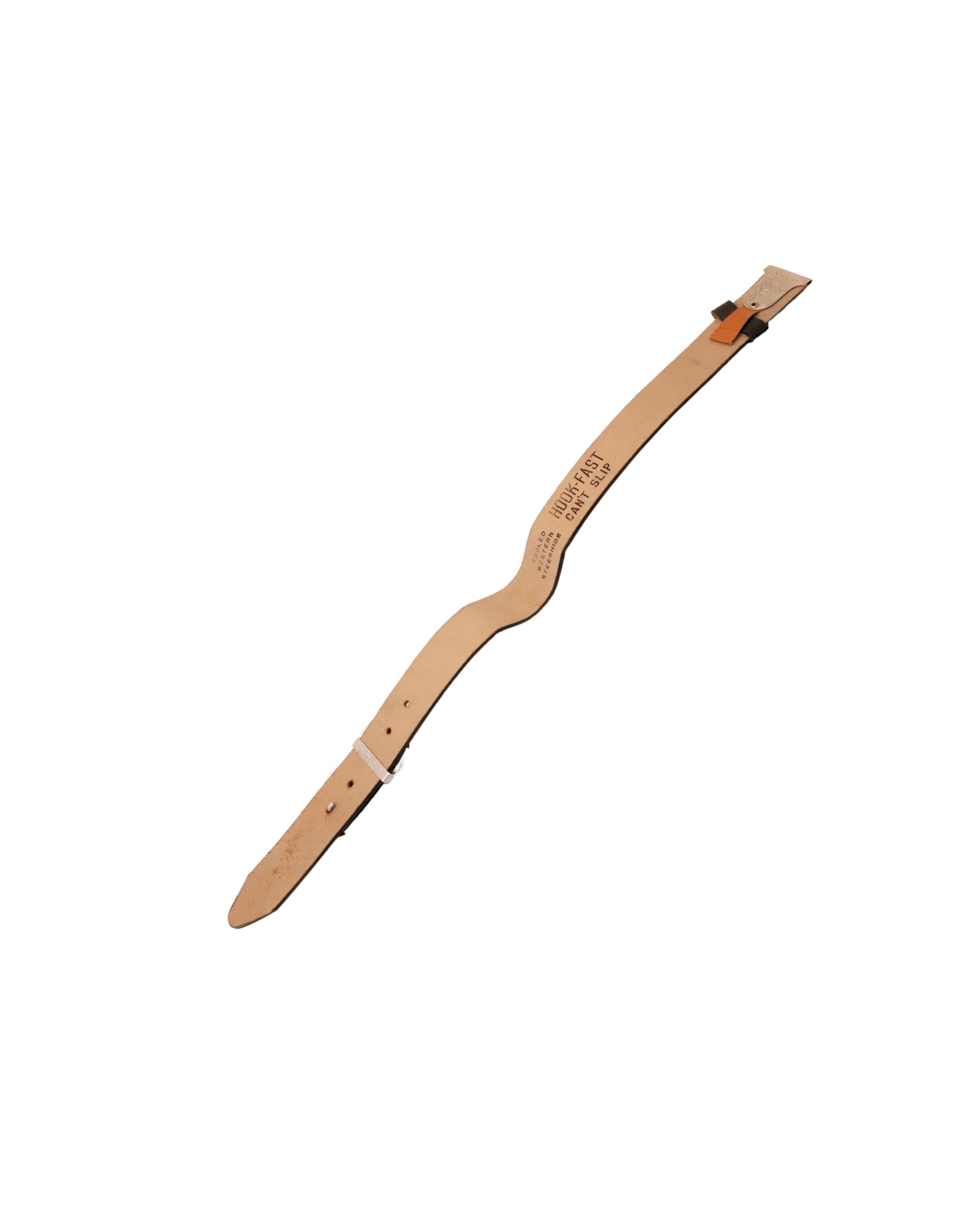 Reverse of Belt Strap showing brand imprint.