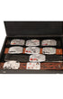 Open display of vintage Hook-Fast belt buckles.