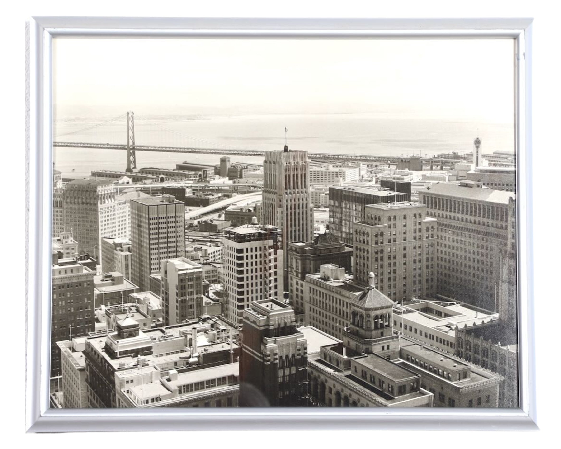 San Francisco Downtown REAL B+W Photograph 1970s 2