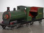 Scale Model Locomotive Train Engine 1940s 48"Lx10"W x17"H Side Angle View