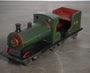 Scale Model Locomotive Train Engine 1940s 48"Lx10"W x17"H Top Angle View