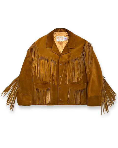 【schott】Fringe suede western jacket Schott_Brown_Suede_Fringe_Jack