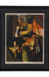 "Seated Woman" Abstract Screen Print by John Bean (1950) Full View
