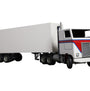  1970s handcrafted semi-trailer truck model.