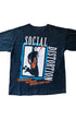 Social Distortion Early 1990s Original T-Shirt Black USA LARGE Front.