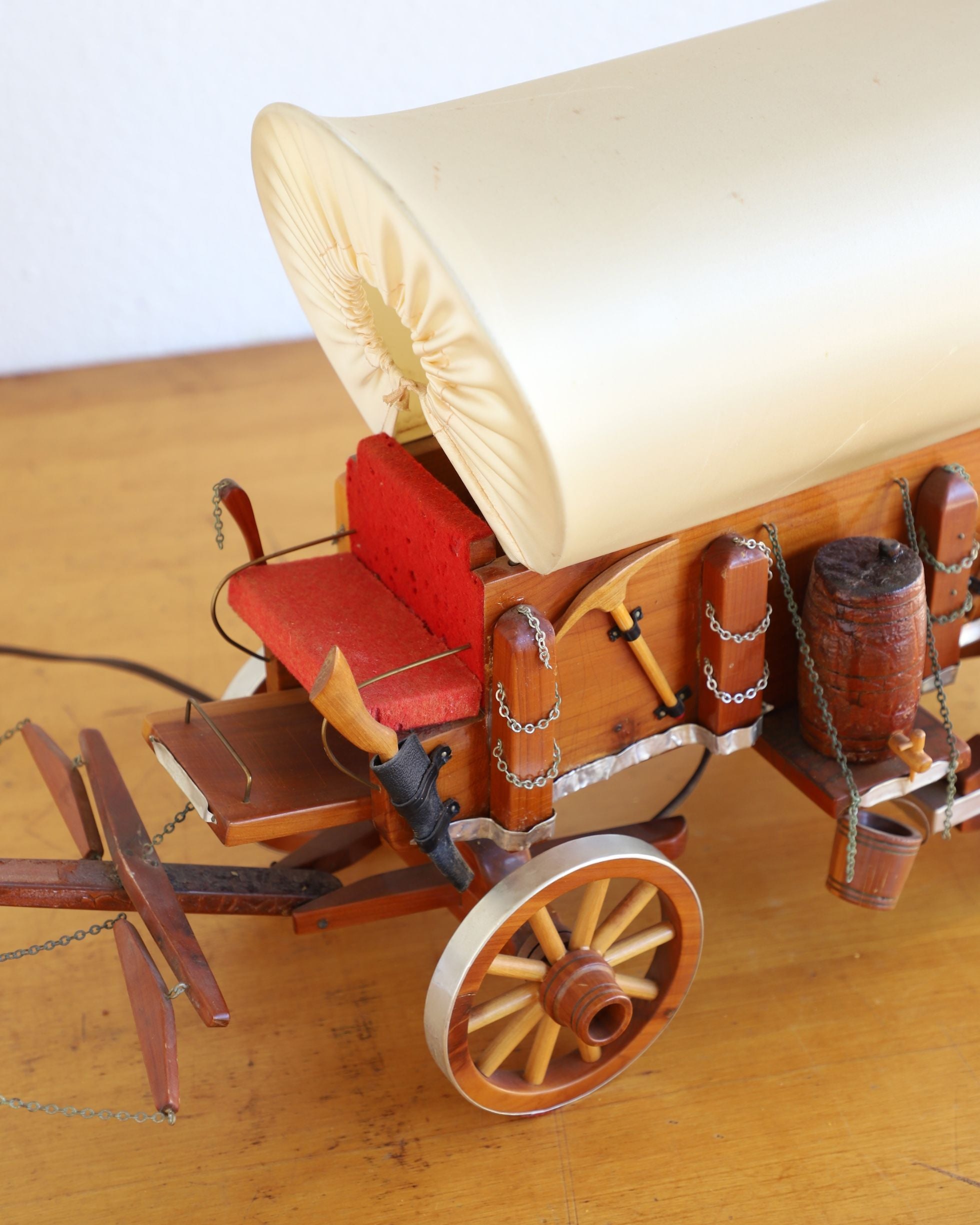 1950s Handmade Stagecoach Lamp