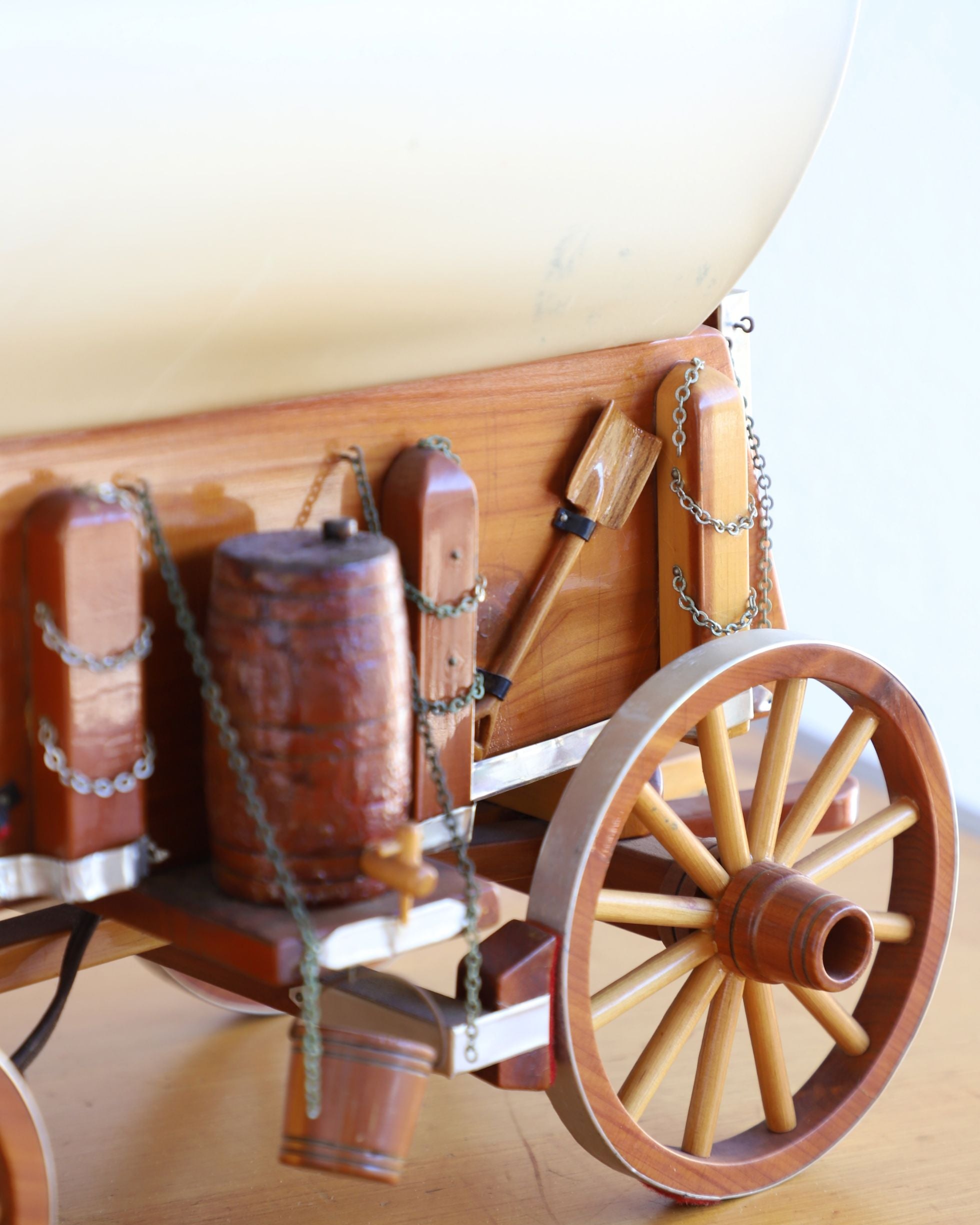 1950s Handmade Stagecoach Lamp