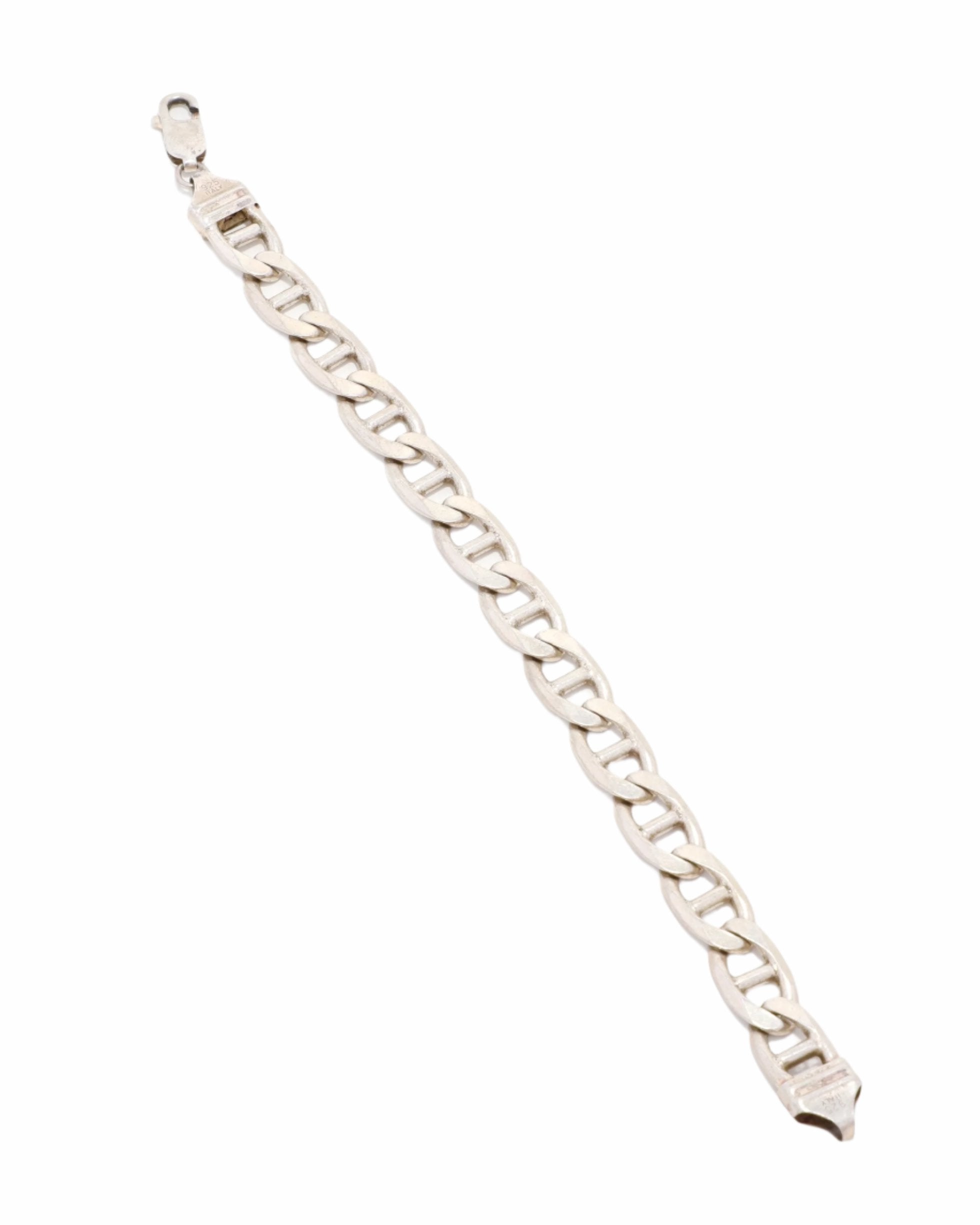 Sterling Chain Link Bracelet Italy