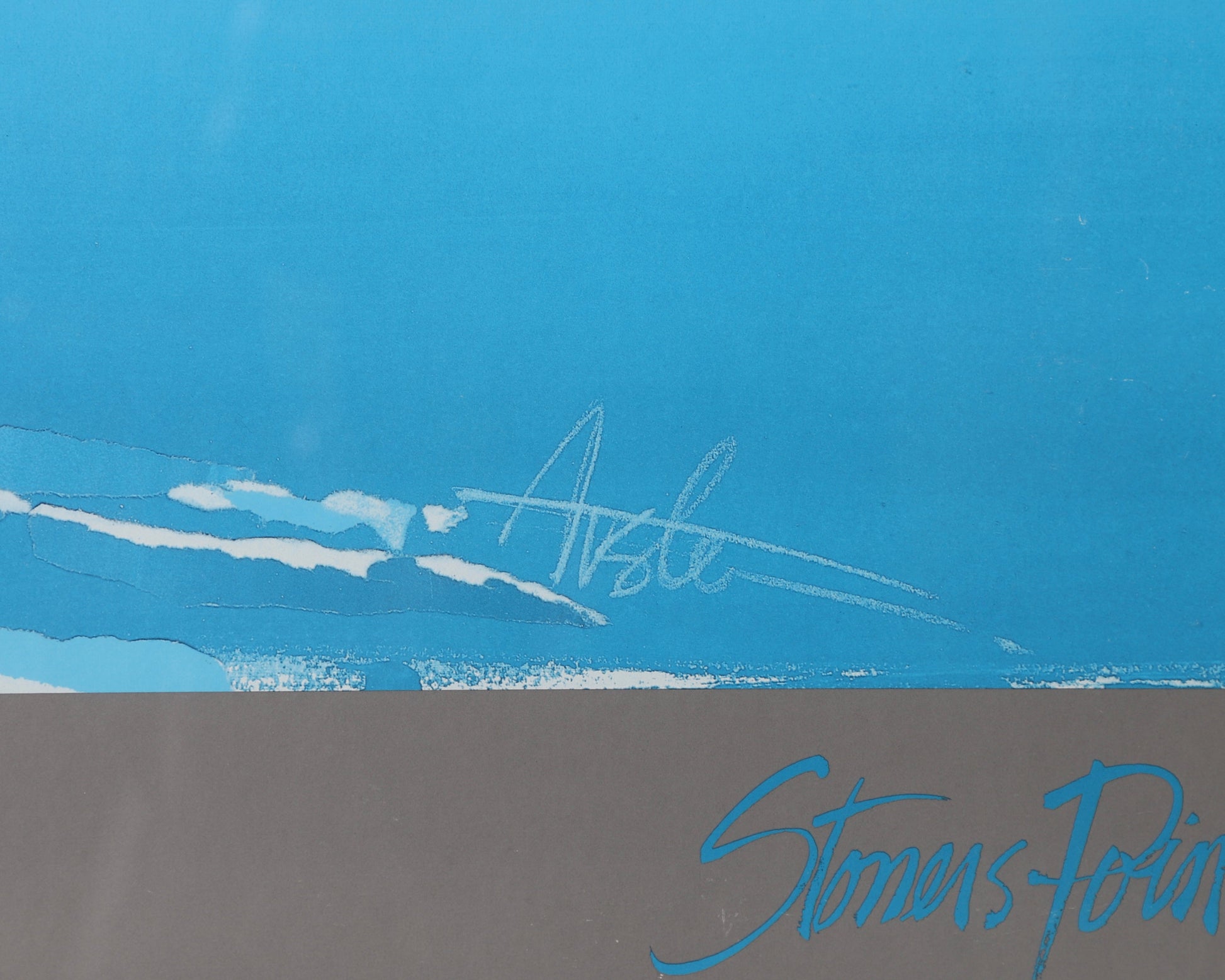 Stoner's Point Signed Lithograph Print by Ken Auster 1980s Edition Framed Close 4