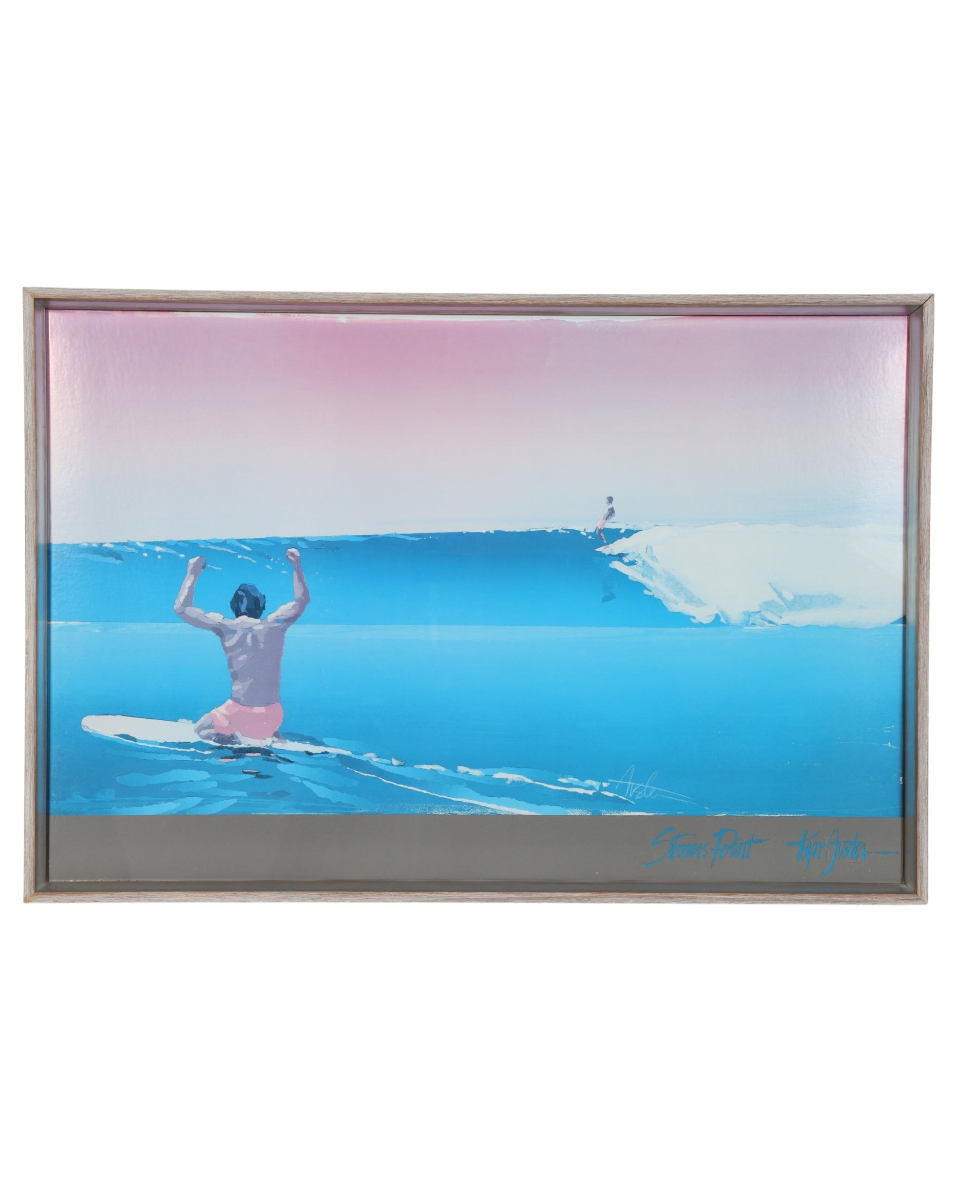 Stoner's Point Signed Lithograph Print by Ken Auster 1980s Edition Framed