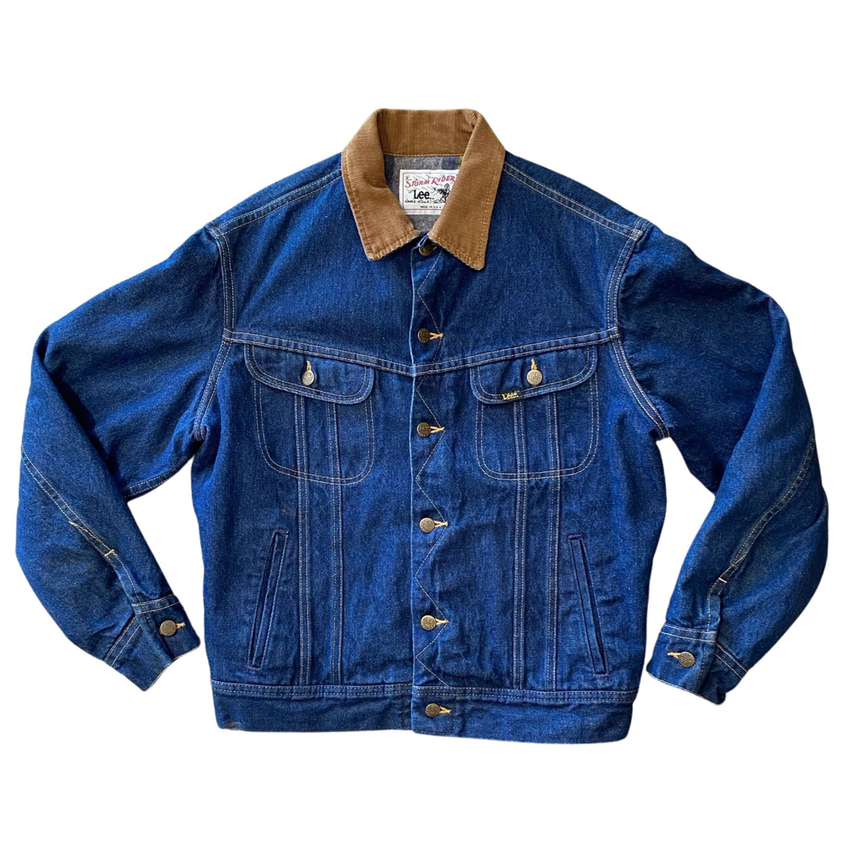 Vintage 70s Levis Denim Jacket 40 Type 3 Blanket Lined Troy